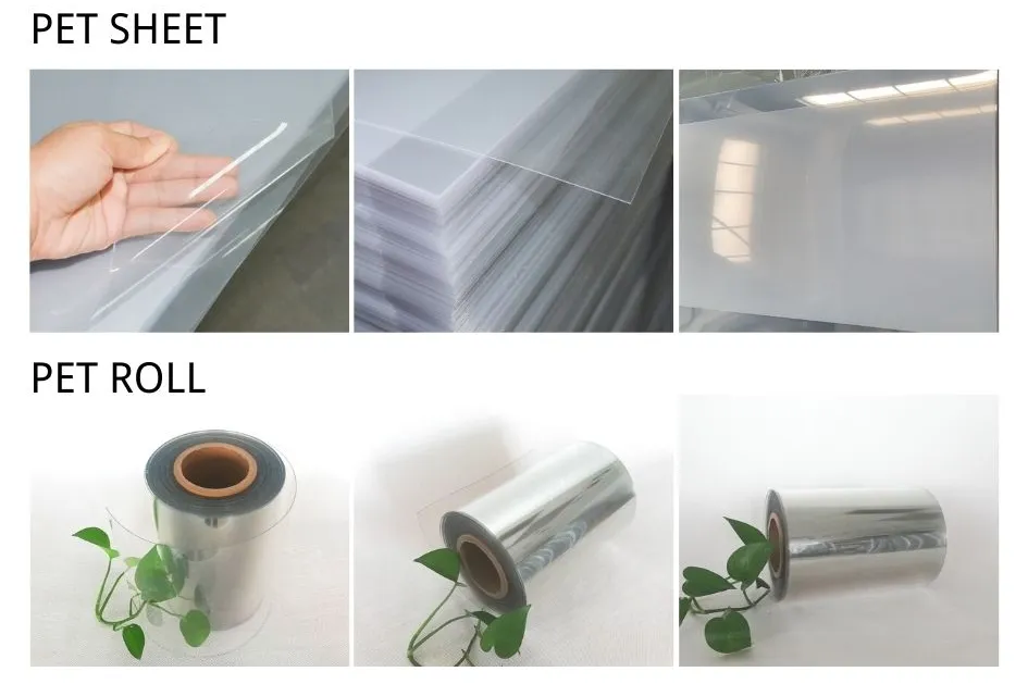 0.1mm-3mm Pet Film Sheet for Printing and Vacuum Forming