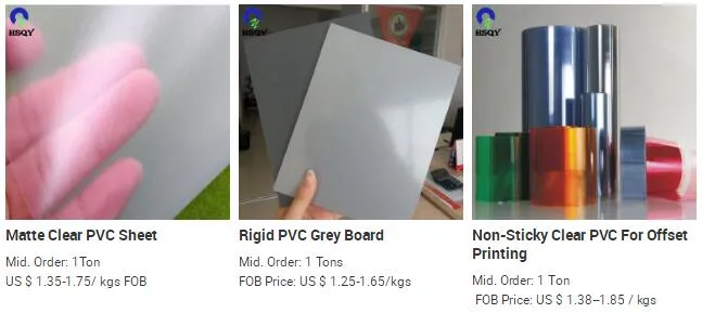 0.5mm Creamy Yellow Lampshade PVC Film Fabric PVC Sheet