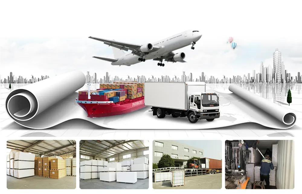 1220 X 2440 mm PVC Board Laminated Foam Board/Roof and Walls Co-Extrusion PVC Foam Board