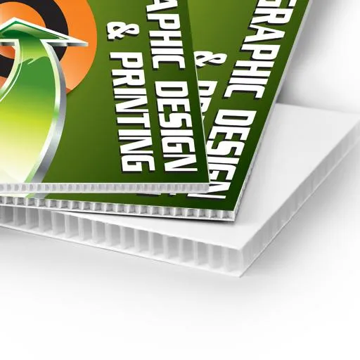 4mm 18X24 Election Campaign Political Signs Corrugated Plastic Yard Signs Lawn Signs with H-Stakes