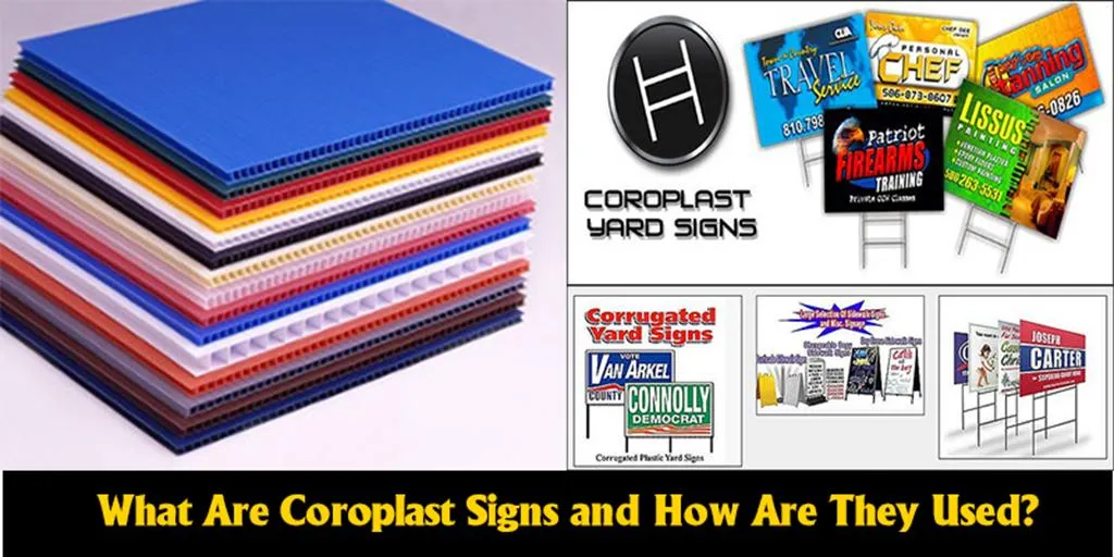 4mm 18X24 Election Campaign Political Signs Corrugated Plastic Yard Signs Lawn Signs with H-Stakes