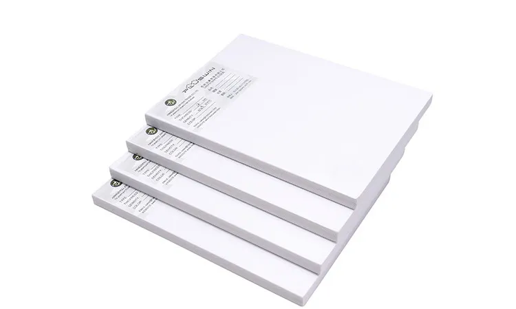 65D Hard Surface Lead Free 0.55 Density 4*8FT White 15mm Celuka Foam PVC Board Used for Cabinets