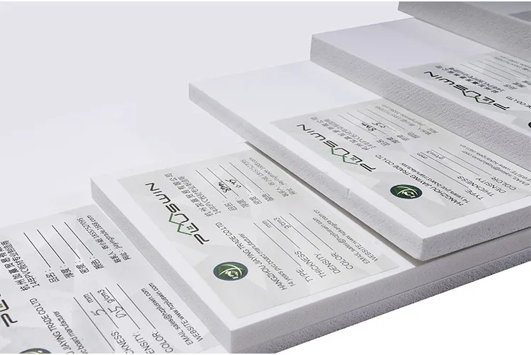 65D Hard Surface Lead Free 0.55 Density 4*8FT White 15mm Celuka Foam PVC Board Used for Cabinets
