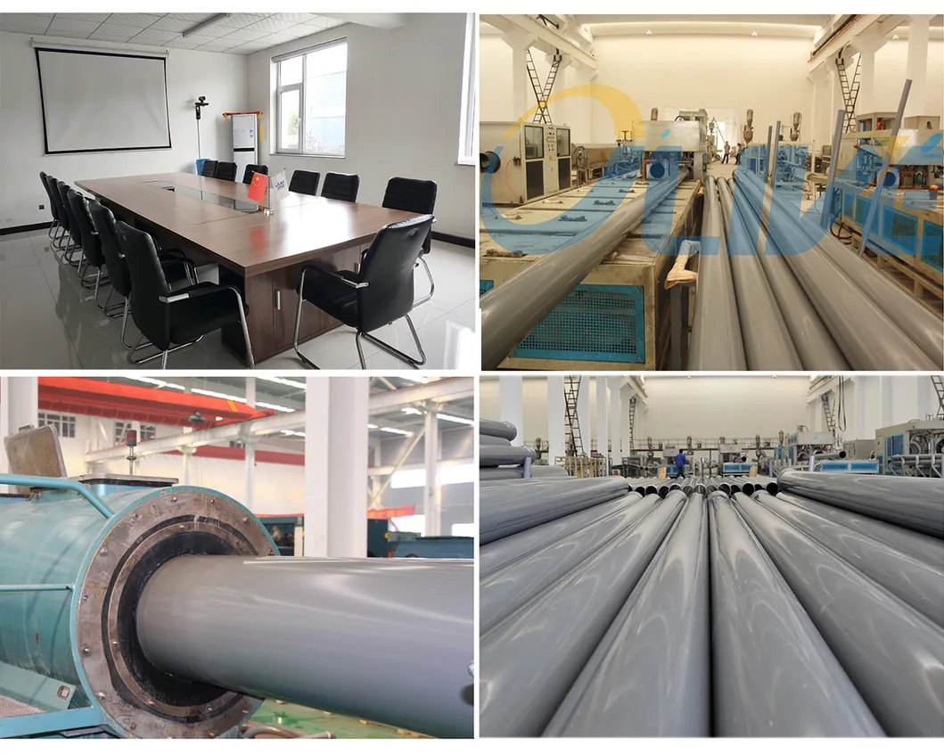 ASTM D2241 Pn10 Pn20 SDR9 20mm DN 630 UPVC Pipe Flexible Tube Water Supply PVC Plastic Pipe