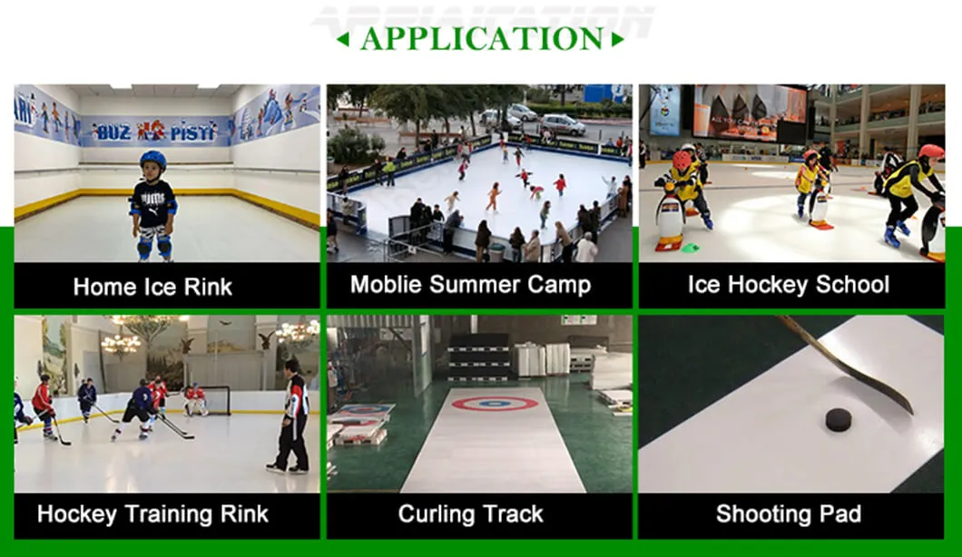 China Best Quality Backyard Synthetic Ice Rink Panel, Artificial Ice Rink Floor for Ice Hockey Sports