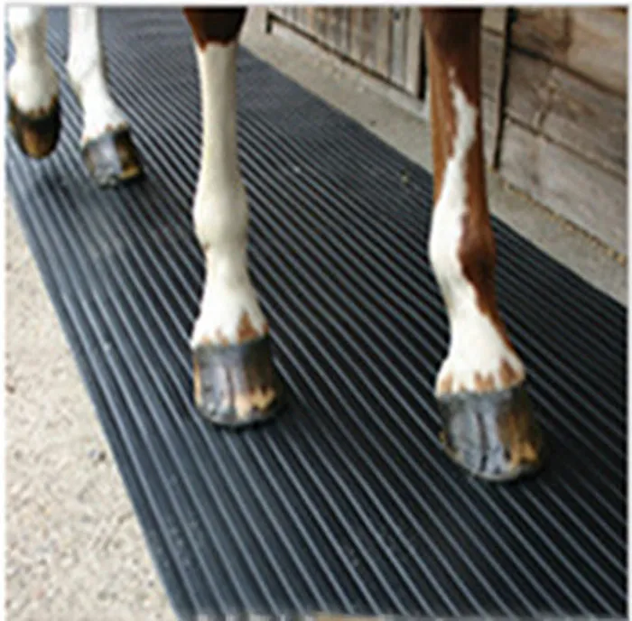Corrosion-Resistant Foam Livestock Mat Stripe Antiskid Rubber Sheet Cow Mat Best Care for Animals
