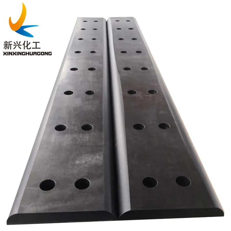 Curved UHMWPE Panels UHMW PE Fender Pad 24 Inch X 6 Inch X 2inch Plastic Panel