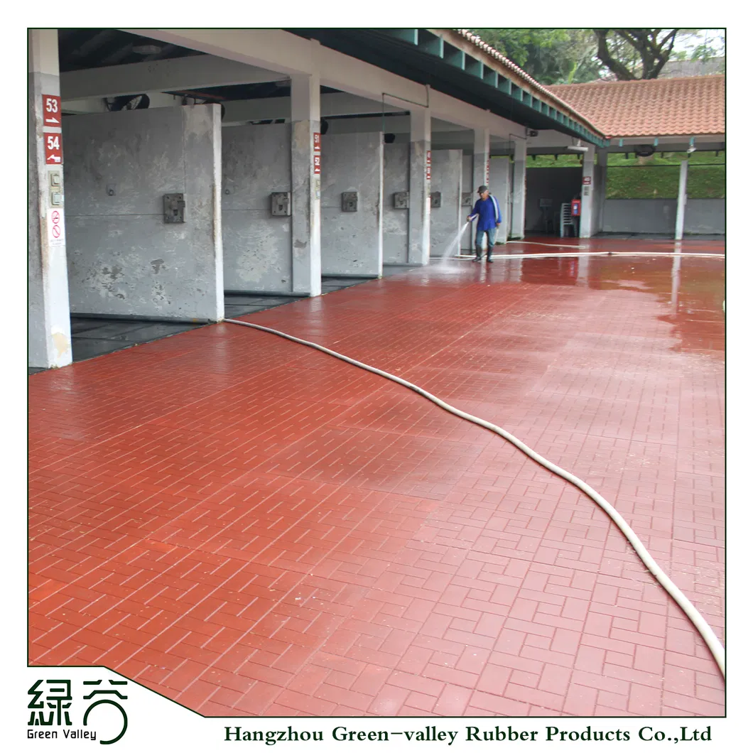 Factory Customized Colorful EPDM Anti-Slip Rubber Flooring Tiles Mats for Horse Stalls/Garden/Walkway/Courtyard/Balcony