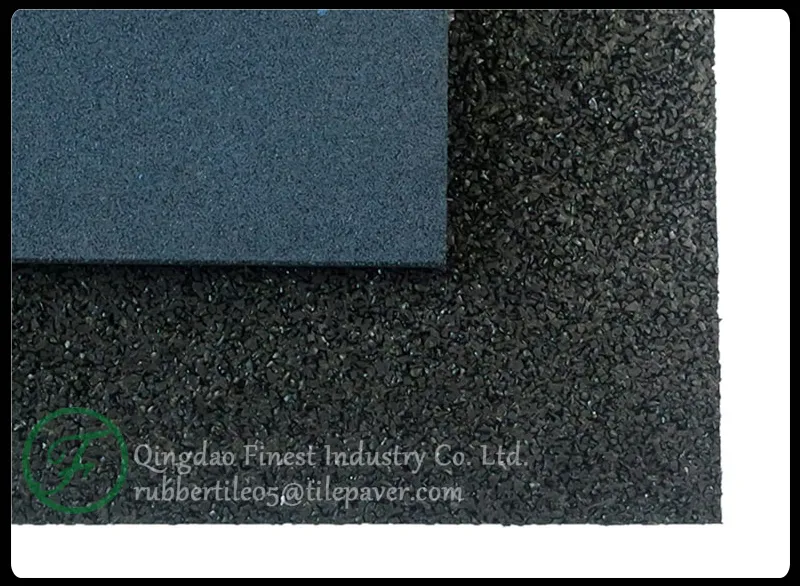 Factory Safety Anti-Slip Mat Outdoor Playground Rubber Flooring 500 X 500mm 1000 X 1000mm