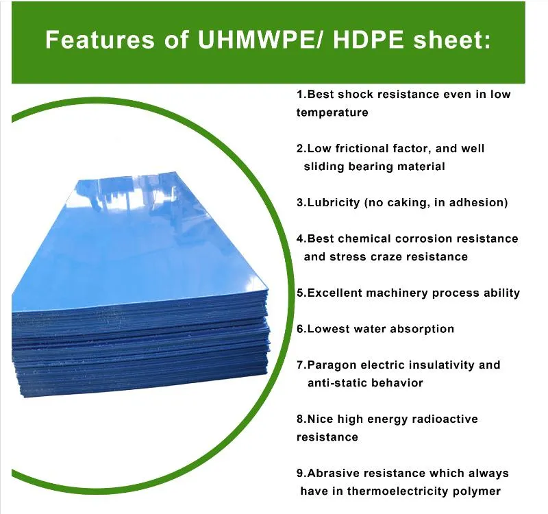 HDPE Geomembran Black Plastic Sheet Blue 4X8inhdpe Plastic Sheets