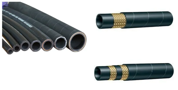 High Quality SAE 100r1 at/DIN En853 1sn 1/4′′ -3′′ Wire Braid Reinforced Hydraulic Tube Rubber Oil Hose
