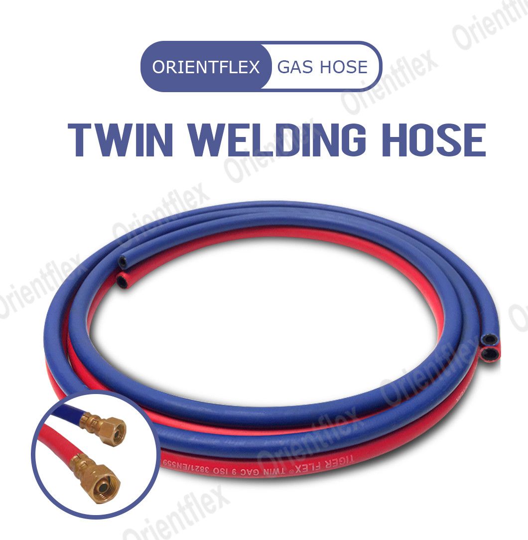 Industrial Air Oxygen LPG Acetylene Rubber Twin Welding Hose Pipe