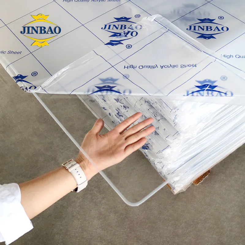 Jinbao 1250*1850mm Pure Different Thickness PMMA Plexi Glass Transparent Perspex Extruded Clear Cast Acrylic Sheet