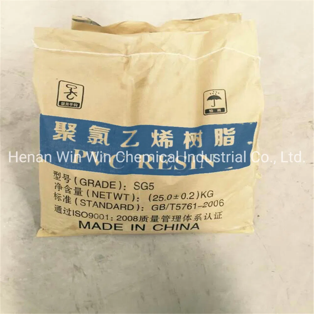 Plastic Raw Material Standard Sg5 PVC Resin K67 Grade
