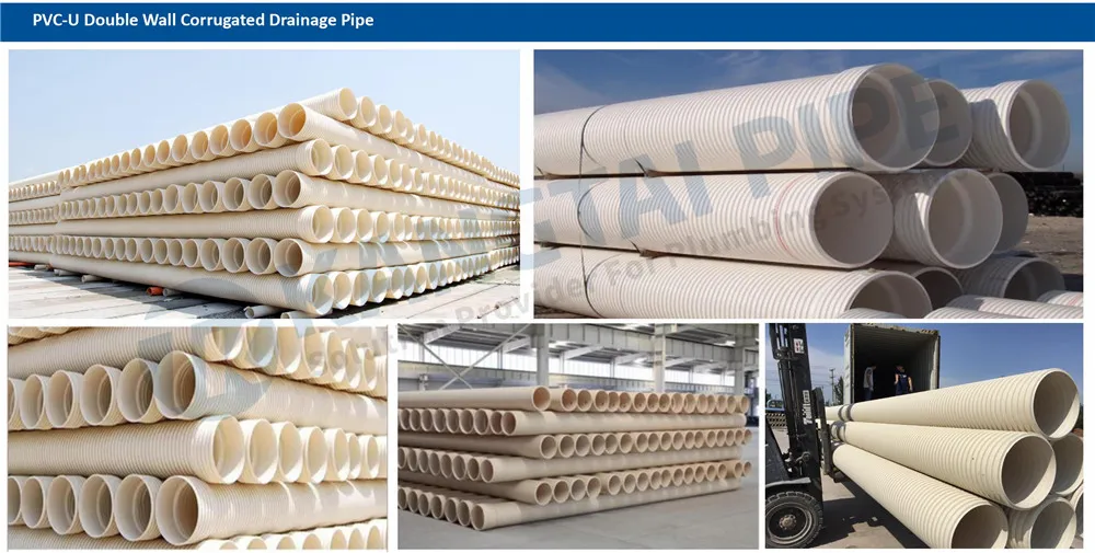 Sn4 Sn8 Dual Wall Corrugated PVC Plastic Tube Bellow Tube
