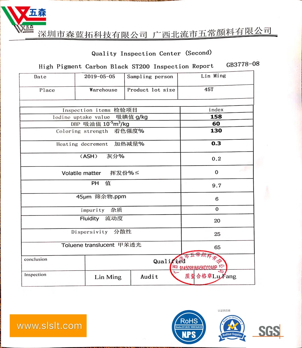 Special St100 St200 St600 for High-Color Carbon Black, Water-Based Ink for Special Purpose, Oil Absorption Value 45%
