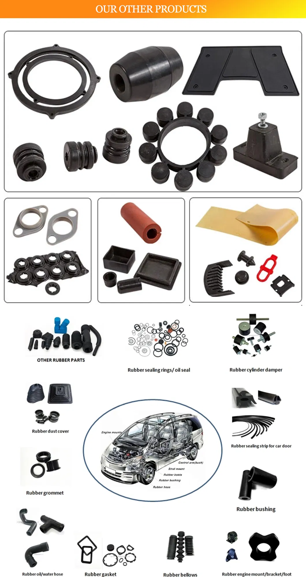 Square Silicone Extrusion Foam Rubber Sponge Seal Strip