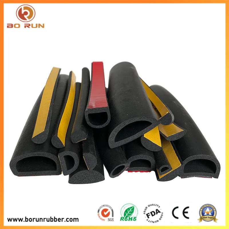 Square Silicone Extrusion Foam Rubber Sponge Seal Strip
