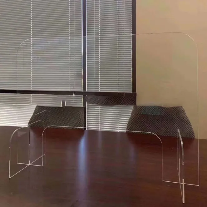 Table Portable Clear Sneezing Barrier Shield Screen